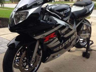2001-2003 Silver Glossy Black Red Suzuki GSXR 600/750 Motorcycle Fairing Kit