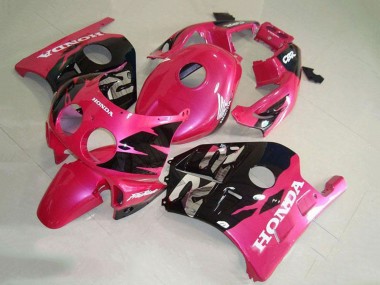 1990-1998 Pink Glossy Black Honda CBR250RR MC22 Motorcycle Fairing