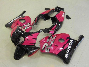 1990-1998 Pink Glossy Black Honda CBR250RR MC22 Motorcycle Fairings
