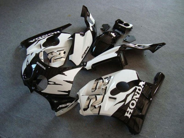 1990-1998 White Glossy Black Honda CBR250RR MC22 Motorcycle Fairing