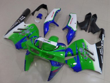 1994-1997 White Blue Green Black Corona Extra Kawasaki ZX9R Motorcycle Fairings