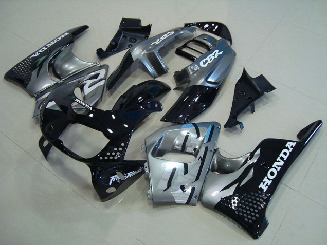 1996-1997 Silver Glossy Black Honda CBR900RR 893 Motorcycle Fairings