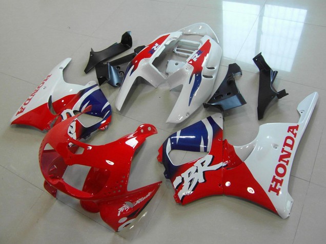 1996-1997 White Red Blue Honda CBR900RR 893 Motorcycle Fairings