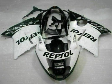 1996-2007 White Glossy Black Repsol Honda CBR1100XX Motorcycle Fairings