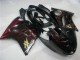 1996-2007 Glossy Black Red Flame Honda CBR1100XX Abs Motorcycle Fairings