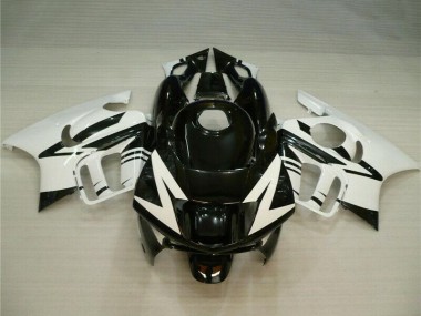 1995-1996 White Glossy Black Honda CBR600 F3 Motorcycle Fairings