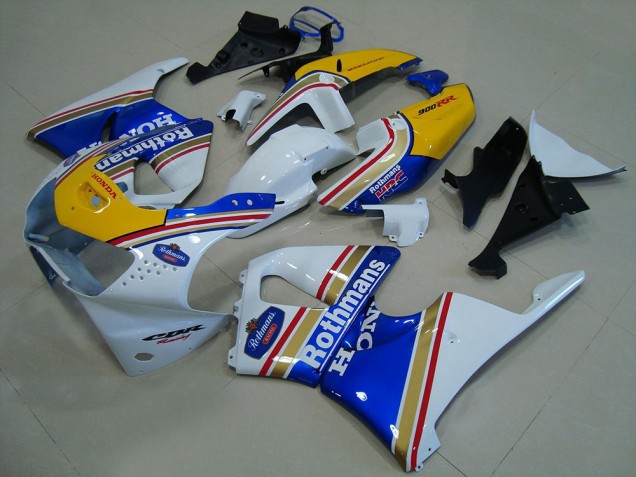 1998-1999 White Blue Yellow Rothmans Honda CBR900RR 919 Motorcycle Fairings