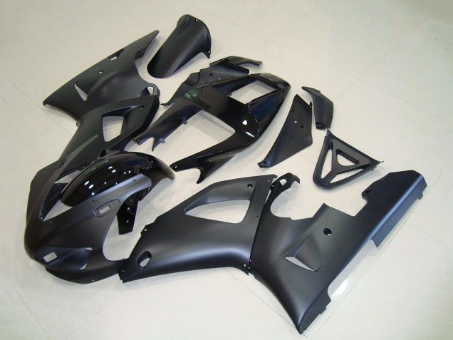 1998-1999 Matte Black Glossy Black Yamaha YZF R1 Motorcycle Fairings