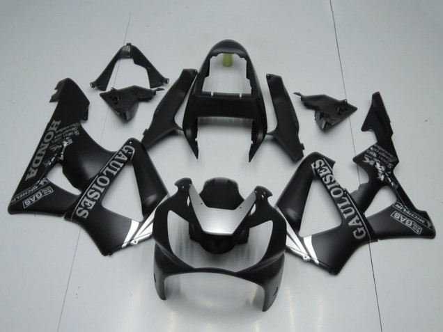 2000-2001 Matte Black Silver Cauloises Honda CBR900RR 929 Motorcycle Fairings