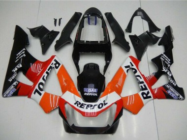 2000-2001 Orange White Red Glossy Black Repsol Honda CBR900RR 929RR Motorcycle Fairings
