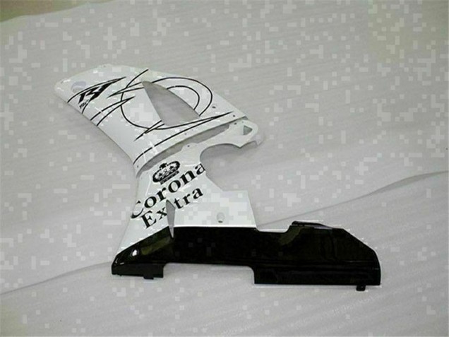2000-2001 White Black Corona Extra Yamaha YZF R1 Motorcycle Fairings