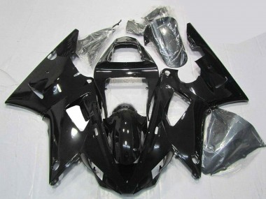 2000-2001 Glossy Black Yamaha YZF R1 Motorcycle Fairings