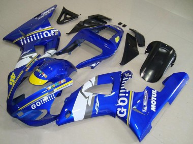 2000-2001 Blue White Yellow Motul 46 Yamaha YZF R1 Motorcycle Fairings