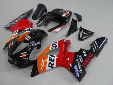 2000-2001 Orange White Red Black Repsol Yamaha YZF R1 Motorcycle Fairings