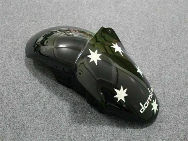 2000-2002 White Red Yellow Green Glossy Black Star EuroBet Kawasaki ZX6R Motorcycle Fairings