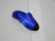 2000-2002 Blue Glossy Black Elf Bridgestone Kawasaki ZX6R Motorcycle Fairings