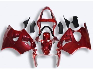 2000-2002 Red Kawasaki ZX6R Motorcycle Fairings