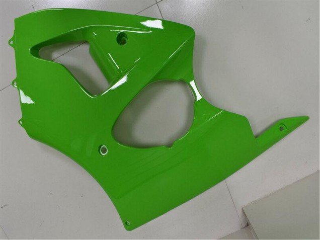 2000-2002 Green Black Kawasaki ZX6R Motorcycle Fairings
