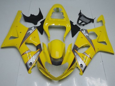 2000-2002 Yellow Silver Grey Suzuki GSXR 1000 Motorcycle Fairings