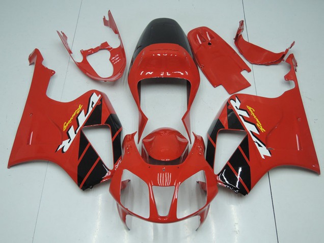 2000-2006 Red Glossy Black Stripe Honda VTR1000 Motorcycle Fairing Kits
