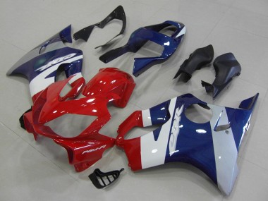 2001-2003 White Blue Red Honda CBR600 F4i Motorcycle Fairings