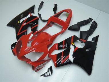 2001-2003 Red Glossy Black Honda CBR600 F4i Bike Fairings