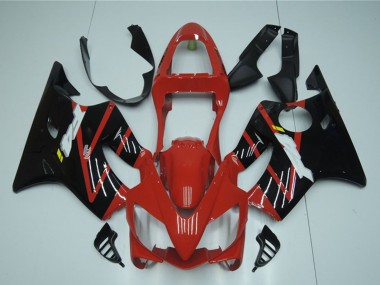 2001-2003 Red Glossy Black Honda CBR600 F4i Bike Fairings