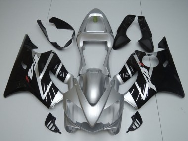 2001-2003 Silver Glossy Black Honda CBR600 F4i Motorcycle Fairing