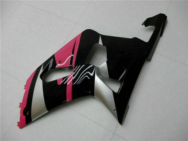 2001-2003 Pink Silver Glossy Black Suzuki GSXR 600/750 Motorcycle Fairings