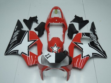 2002-2003 Black Red Star Honda CBR900RR 954 Motorcycle Fairings