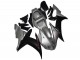 2002-2003 Silver Matte Black Yamaha YZF R1 Motorcycle Fairings