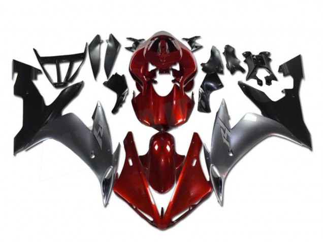 2002-2003 Red Silver Black Yamaha YZF R1 Motorcycle Fairings