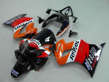 2002-2013 Orange White Red Glossy Black Repsol Honda VFR 800 Motorcycle Fairing