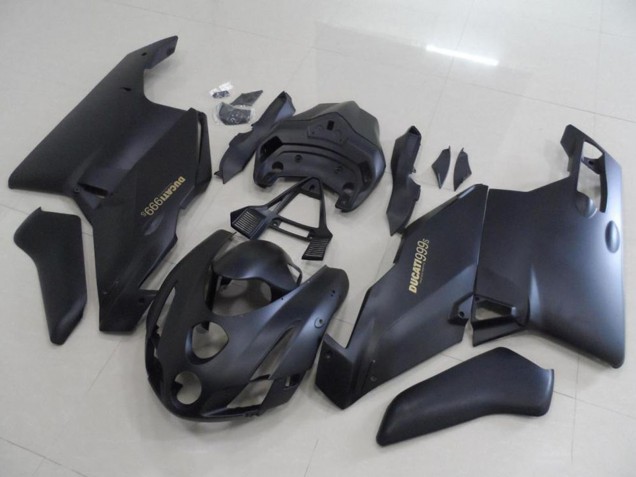 2003-2004 Matte Black Ducati 999 Motorcycle Fairings