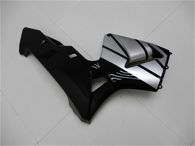 2003-2004 Silver Glossy Black Stripe Honda CBR600RR Motorcycle Fairings
