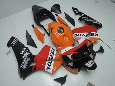 2003-2004 Orange White Red Glossy Black Repsol Honda CBR600RR Motorcycle Fairing Kits