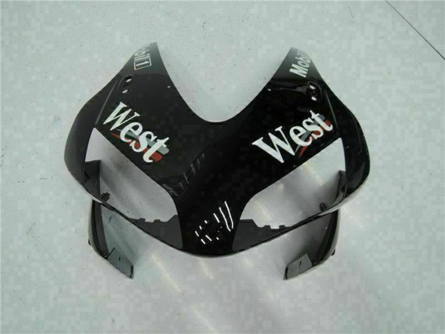 2003-2004 Glossy Black White West Mobil Honda CBR600RR Motorcycle Fairings