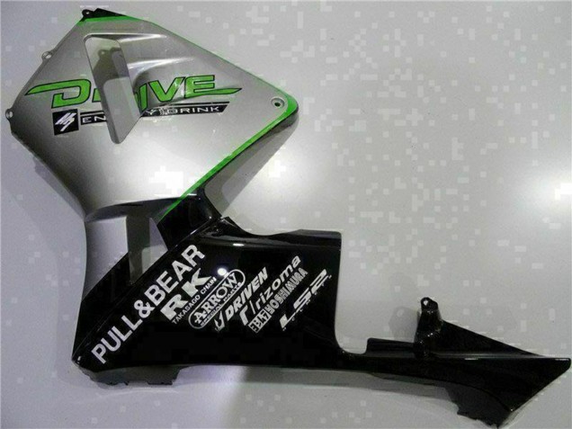 2003-2004 Silver Green Glossy Black Honda CBR600RR Motorcycle Fairing