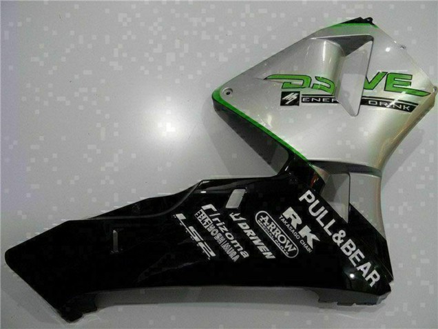 2003-2004 Silver Green Glossy Black Honda CBR600RR Motorcycle Fairing