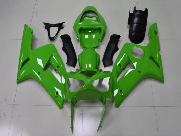 2003-2004 Green Kawasaki ZX6R Motorcycle Fairing