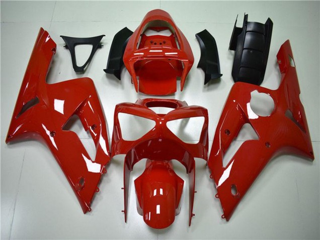 2003-2004 Red Kawasaki ZX6R Motorcycle Fairing Kits