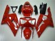 2003-2004 Red Kawasaki ZX6R Motorcycle Fairing Kits