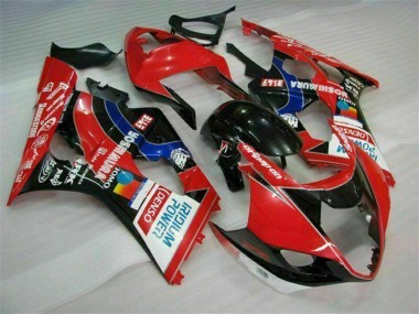 2003-2004 Red Black Blue Yoshimura Suzuki GSXR 1000 Motorcycle Fairings