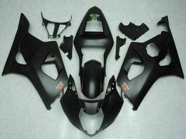 2003-2004 Matte Black Red Suzuki GSXR 1000 Motorcycle Fairings