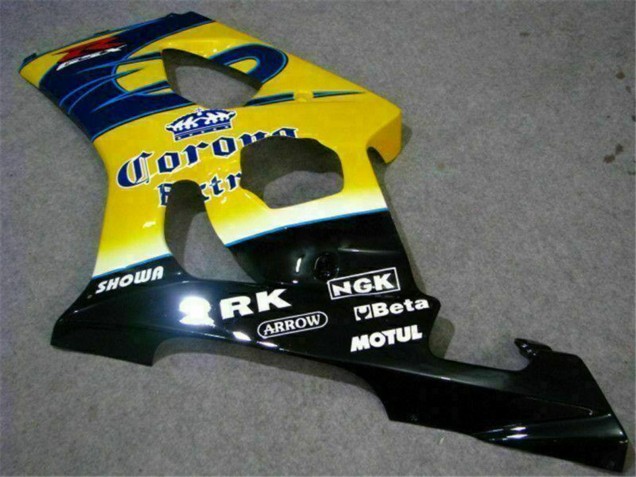 2003-2004 Yellow Blue White Red Corona Motul Suzuki GSXR 1000 Motorcycle Fairings