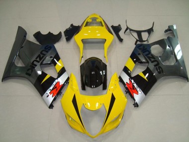2003-2004 Yellow Silver Grey Black Red Suzuki GSXR 1000 Motorcycle Fairings