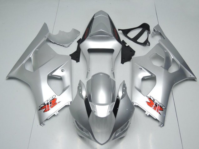 2003-2004 Silver Red OEM Style Suzuki GSXR 1000 Motorcycle Fairings