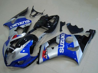 2003-2004 Silver Blue Glossy Black Red Suzuki GSXR 1000 Motorcycle Fairings