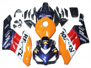 2004-2005 Orange Red White Blue Repsol Honda CBR1000RR Motorcycle Fairings