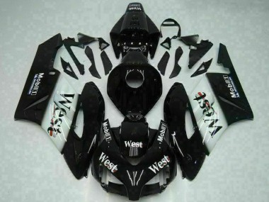 2004-2005 Glossy Black White West Mobil Michelin Honda CBR1000RR Motorcycle Fairings